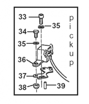 Halteblech für Pick Up Sensor, # F15414
