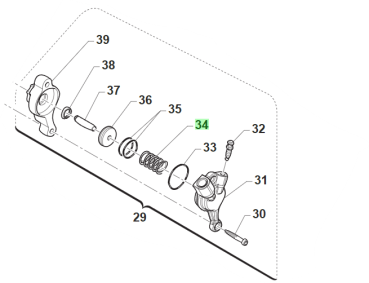 Feder Kupplungsnehmer. # F16445`