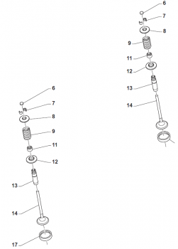 Doppelfeder Auslass. # F16473`