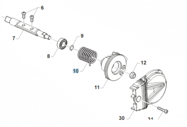 Feder Drosselklappe , # F16478.