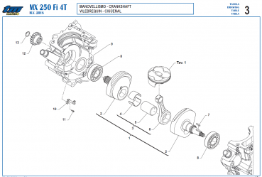 Pleuelkit TM Racing 250 Fi MX Twinpipe, # F18111`