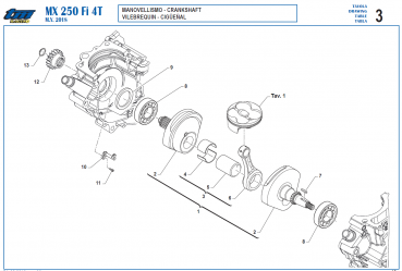 Pleuelkit TM Racing 250 Fi MX Twinpipe, # F18111