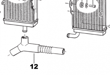 Kühlwasserschlauch 4T unten, # F21408.1`