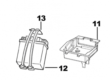 Batteriehaltegummi, # F21410.