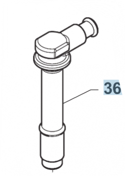 Zündkerzenstecker 250/300 4T Twin ab 2018, # F21436`