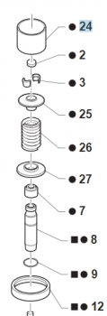 Tassenstoessel D.31 K110, # F26400`