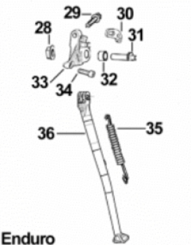 Buchse für Seitenständer ab mod. 2008, # F26429.