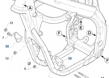 Motorhalterung vorne MOT.4T 08 T.AL, # F26437