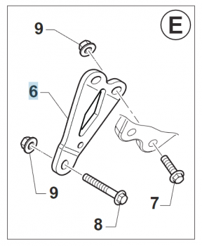 Motorhalterung. 450 Fi  links, # F26440.15;