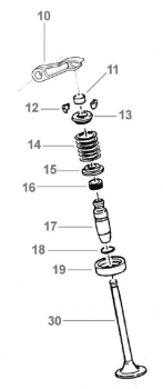 Federteller oben für Titan-Feder F16450 , # F26487.