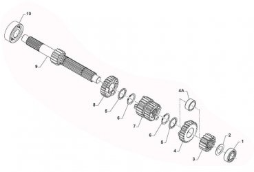 Distanzbuchse Getriebe 250Fi , # F26491