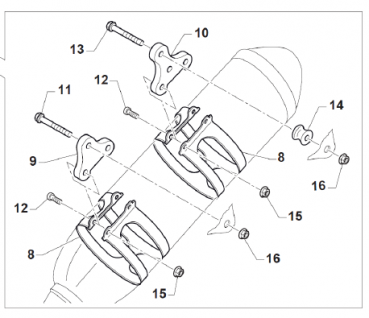 Halter Schalldämpfer 250Fi MX mod. 2015, # F27570`