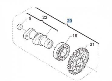 Nockenwelle Einlaß, 450/530 E/SMR06,  # F28610`