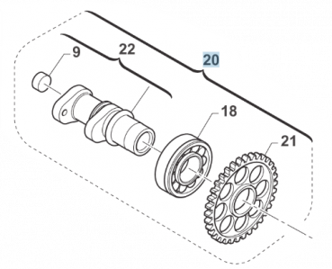 Nockenwelle Einlass 530 SM4, # F28682.530`