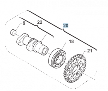 Nockenwelle Einlass SM4 CPL SMX, # F28682`