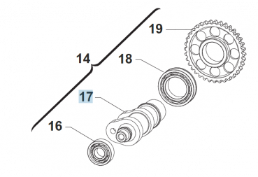 Nockenwelle ASP. 34,5 FA 14, # F28722`
