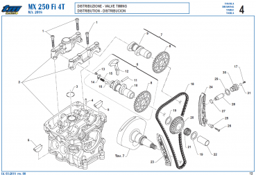 Abdichtung Nockenwelle 250Fi/ 2018 Twinpipe / # F30060`