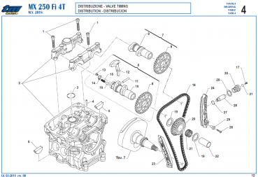 Abdichtung Nockenwelle 250Fi/ 2018 Twinpipe / # F30060,