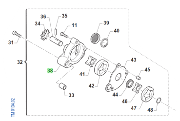 Ölpumpengehäuse 4T. # F30706`