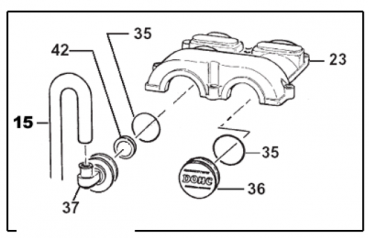 Deckel Entlüftung Ventildeckel für Zentrifuge , #F30868