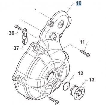 Zündungsdeckel MX 250_3004TFi Twin mit E-Starter, # F30963`