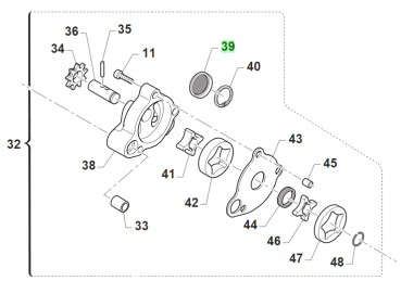 Filterplatte Ölpumpe 4T, # F32500`