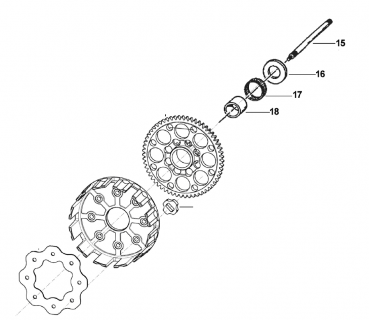 Kupplungsdruckstange 192mm, # F35544`