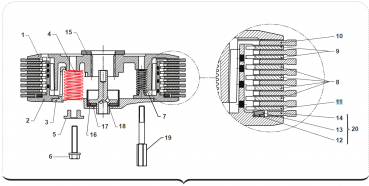 Stahlscheibe Kupplung ADLER nitriert, # F35574;