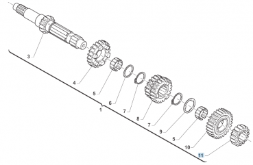 Getrieberad primär, 2.G, Z17, 450 SMX 4T 6M my 21, # F40171`