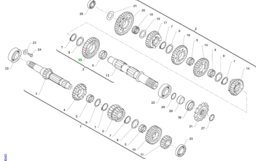 Getrieberad A.S. 2^ Z24 450 SMX 4T 6M MY21. # F40177`
