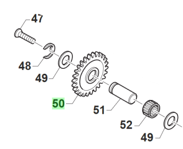 Zwischenrad Ölpumpe 2504T. # F40909`