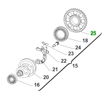 Zahnrad Nockenwelle Auslass Z36. # F40921`