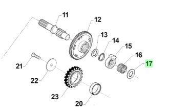 Scheibe 14x30x0,5. # F48354`
