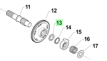 Scheibe TT 18 X 23 X 0,5 # F48355`