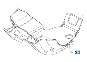 Rahmen/Motorschutz 4T 250/300 MY 2022, # F50843`