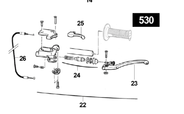 Bowdenzug STARTER 4T CPL 2006. # F64320`