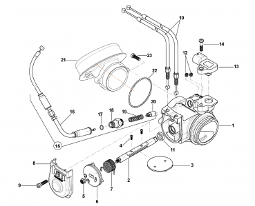 Bowdenzug Fi choke/hotstart, # F64326`