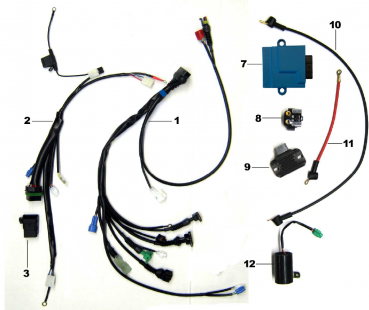 Kabelbaum 4T Fi mod 2013  MX ES, # F68199`