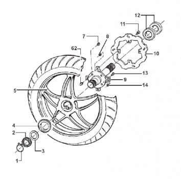 Bremsscheibe Hinterrad SMM ab Modell 2006, #F69504.1