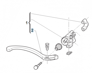 Bremshebel vorne PR16B, # F69514`