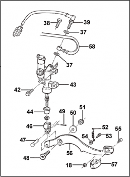 Bremsleitung hinten, # F69516,