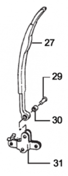 Halter Steuerkettenschiene, # F70308`
