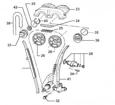 Steuerkette P118(250 F), # F70319