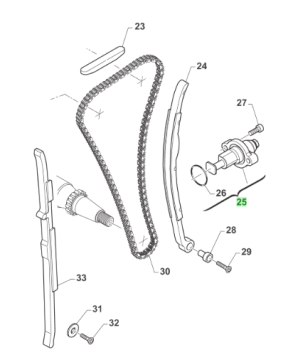 Kettenspanner Steuerkette  mod 2007. # F70354`
