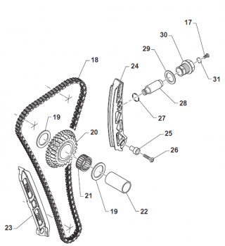 Kettenleitschiene  EVO3 MX. # F70413`