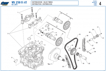 Steuerkette TM Racing 250 Fi Twinpipe. # F70422`