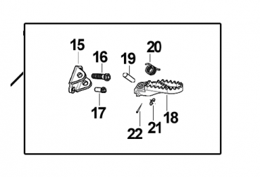 Fussraster SMX Alu R2 links , # F73459
