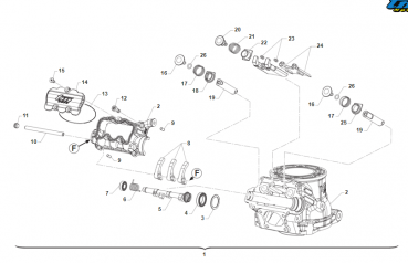 Zylinder 125 Fi MX/END My 2025 kpl. # 01143`