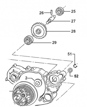 Kugellager Wasserpumpe 4T, # F03351`