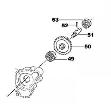 Nadel Wasserpumpenwelle 3 X 17.8 4T, # F19500`
